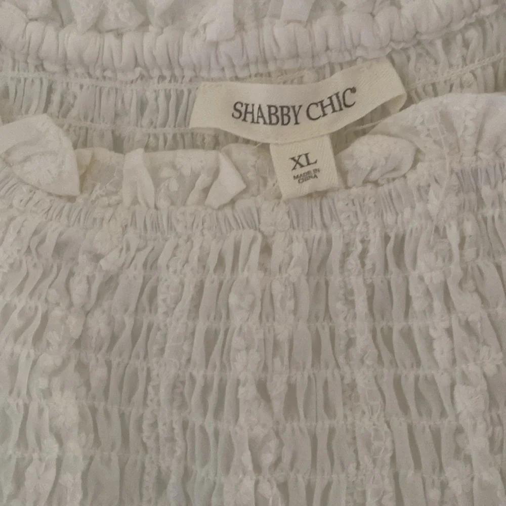 Brand new Shabby Chic White Top Xl. $15 - Picture 2 of 5